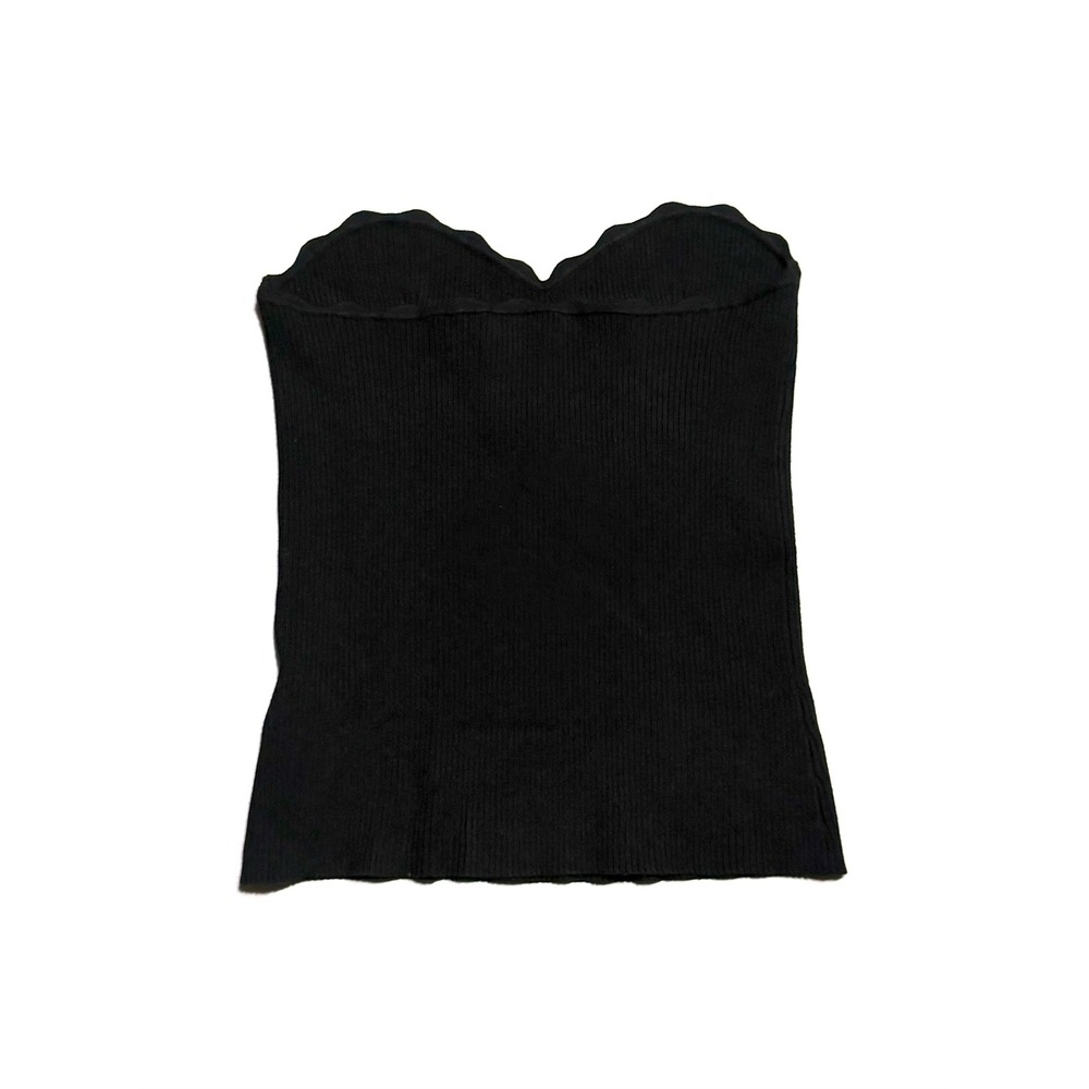 NWT Scallop Edged Aritzia Heaven Ribbed Tube Top Sweetheart Neckline